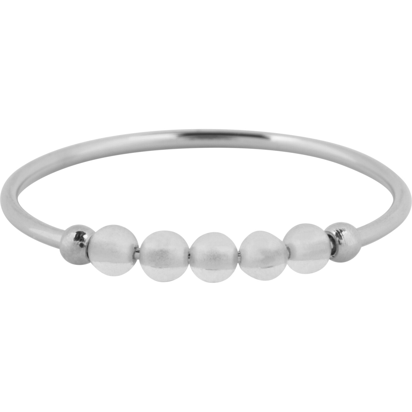 Charmin's Anxiety Ring NaturalStones Kristal Beads Staal R1318