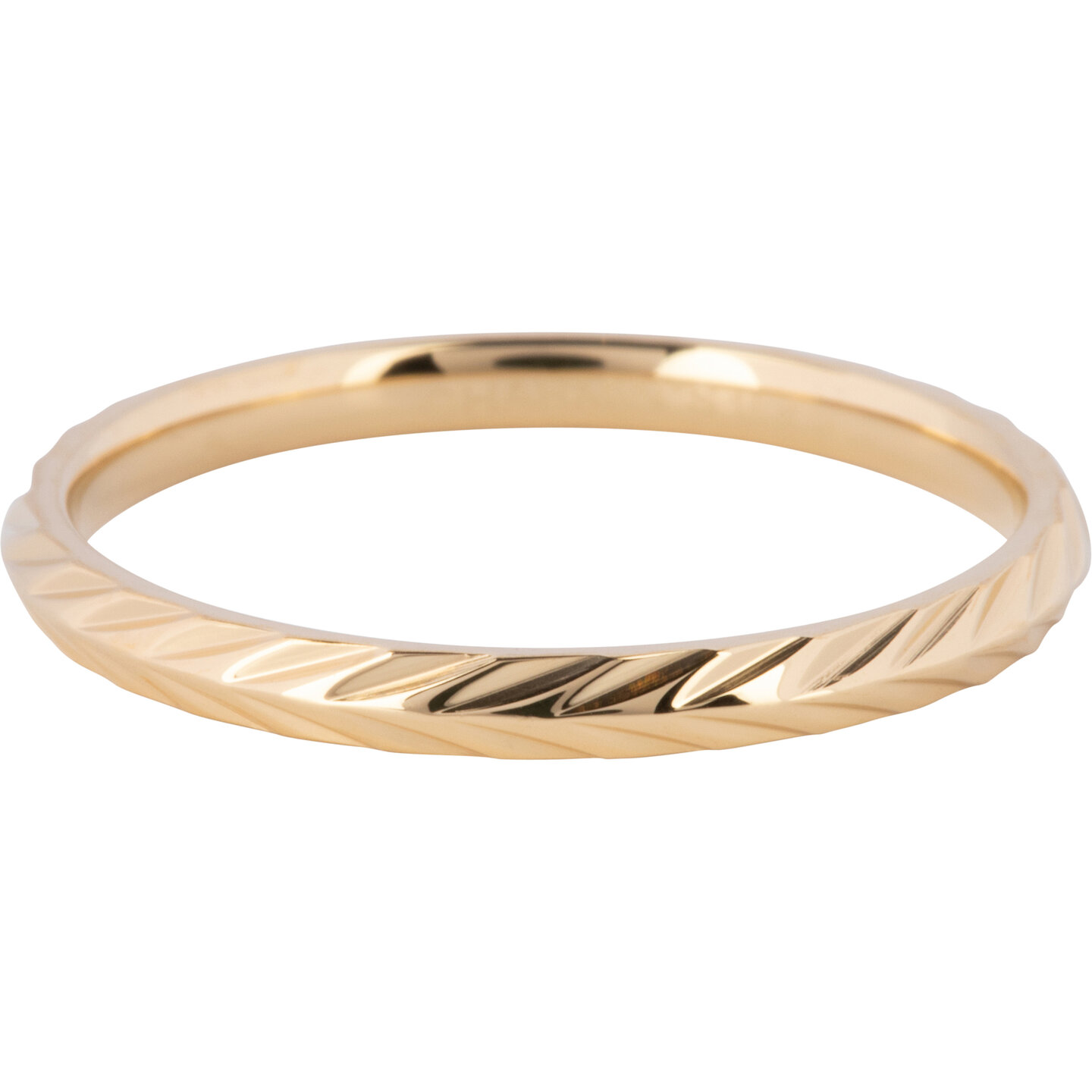 Charmin's Ring Leaves Shiny Goud R1243