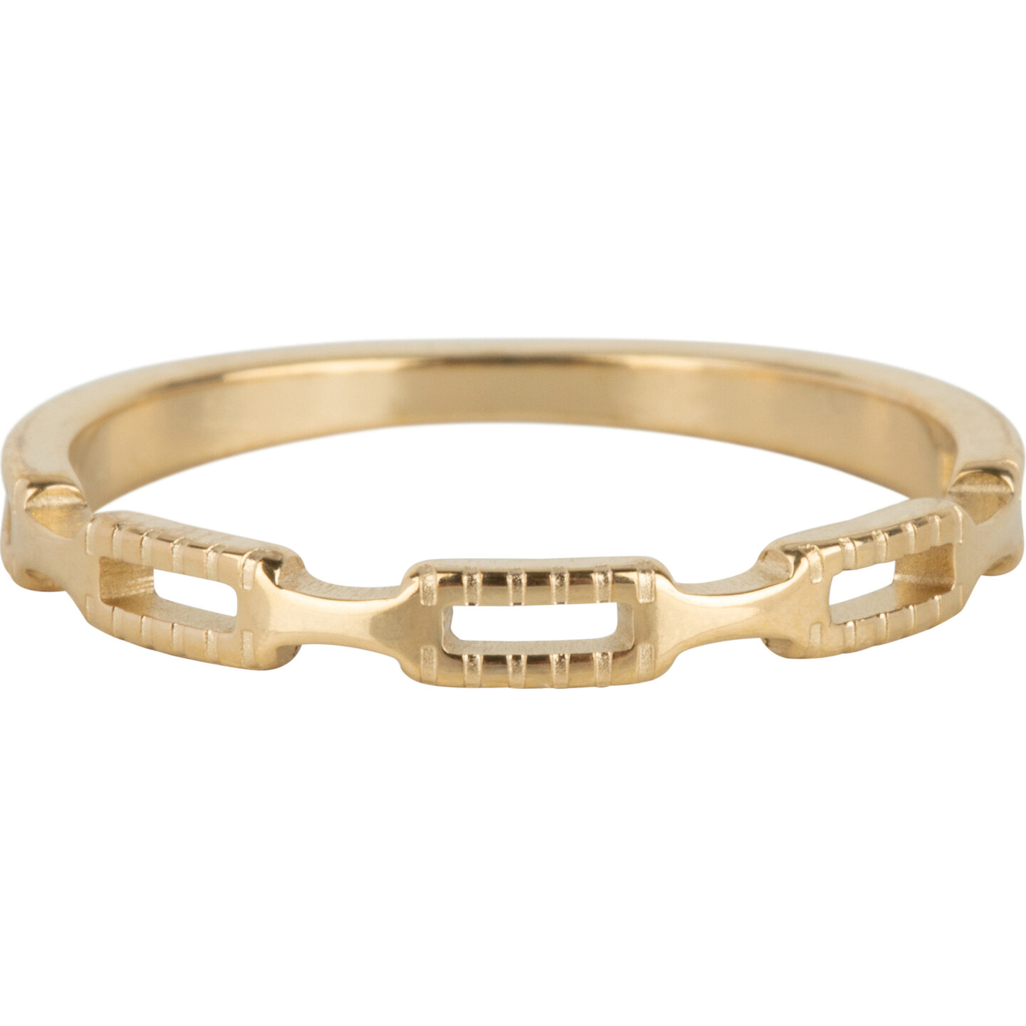 Charmin&#039;s Tiny Ring Half Chain Goud R1116