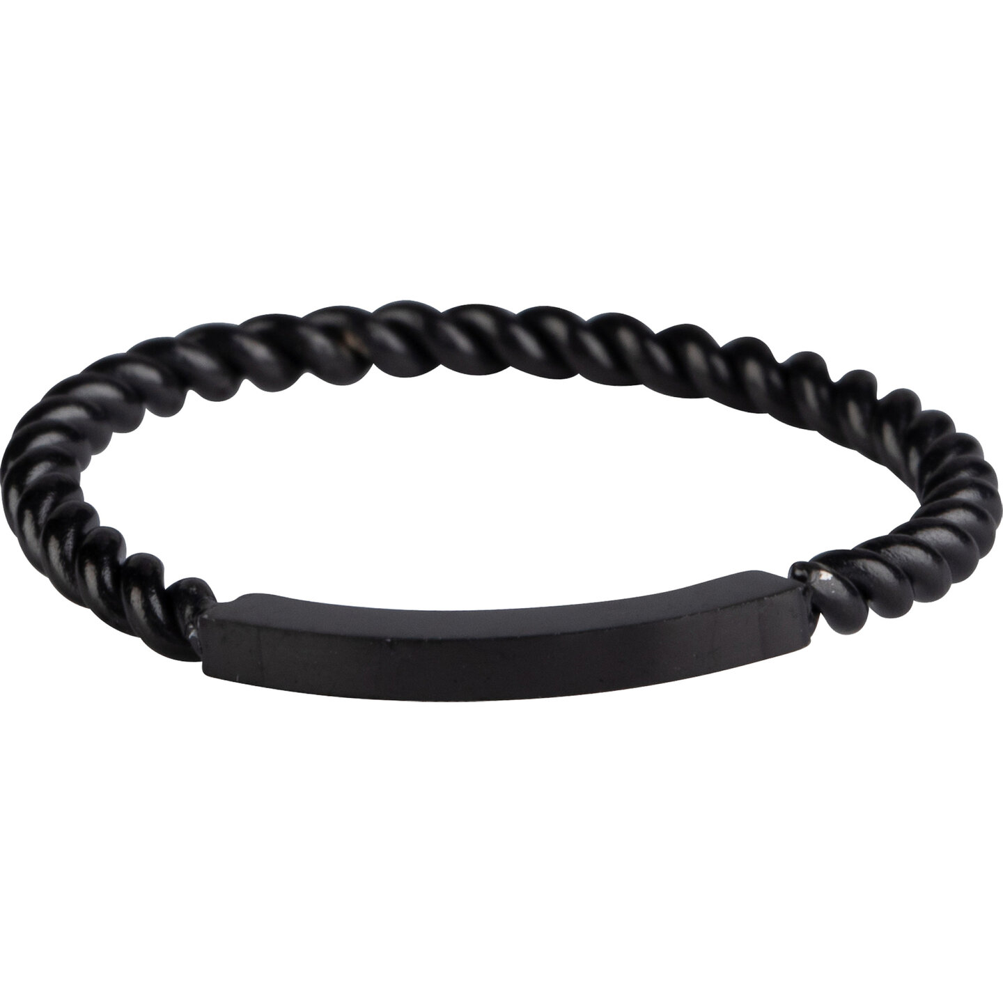 Charmin&rsquo;s basisring R1032 Gedraaid met een Plaatje Black