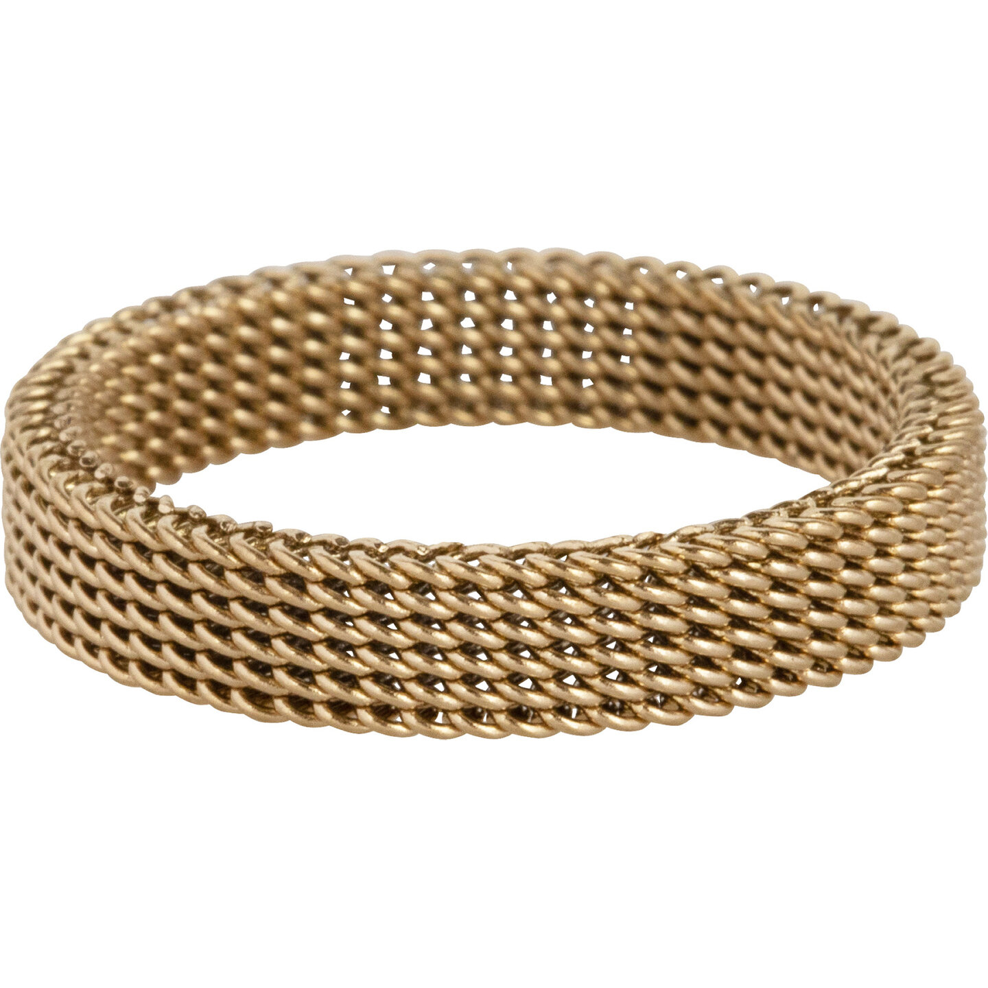 Charmin&rsquo;s Fijn Gevlochten Ring Goud R1010