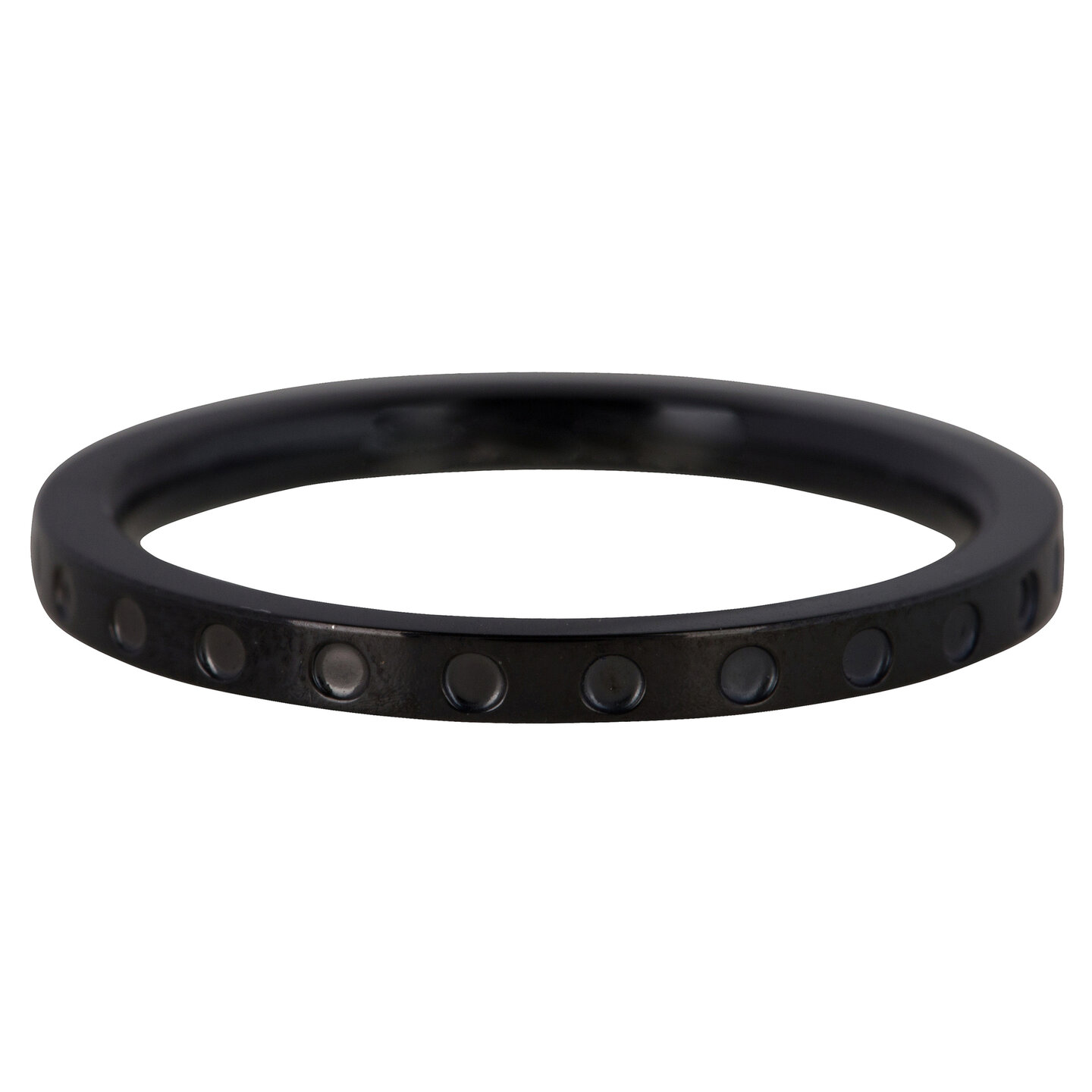 Charmin&rsquo;s ring R871 Round And Round Dots black