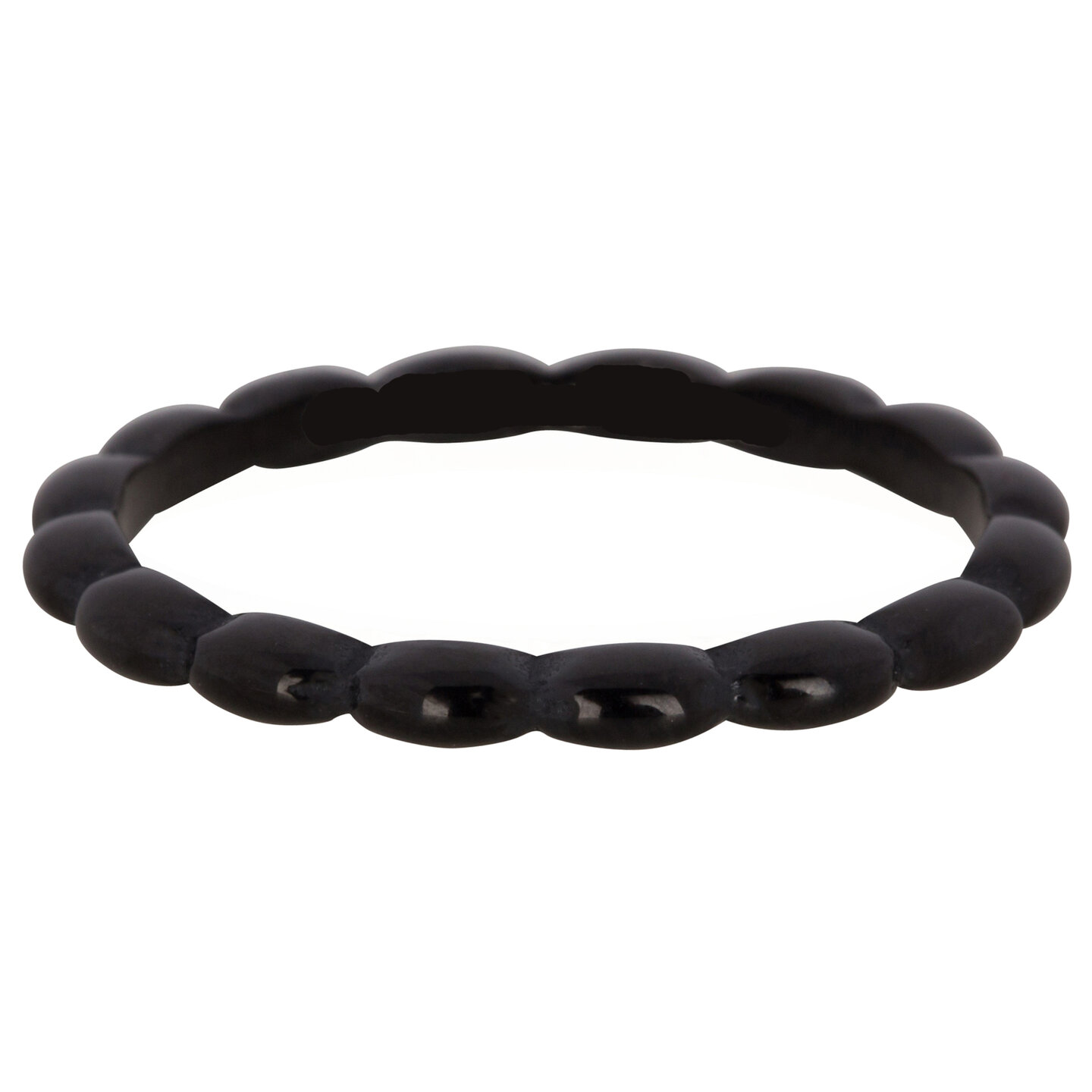 R865 Ovals Shiny Steel Black