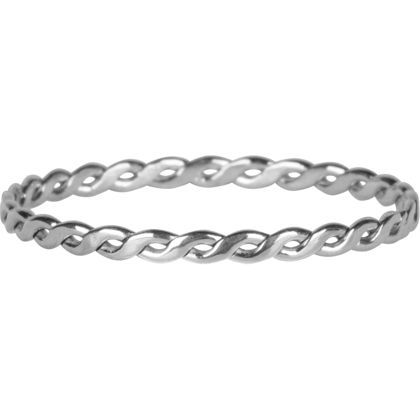 R774 Curvy Tiny Chain Shiny Steel