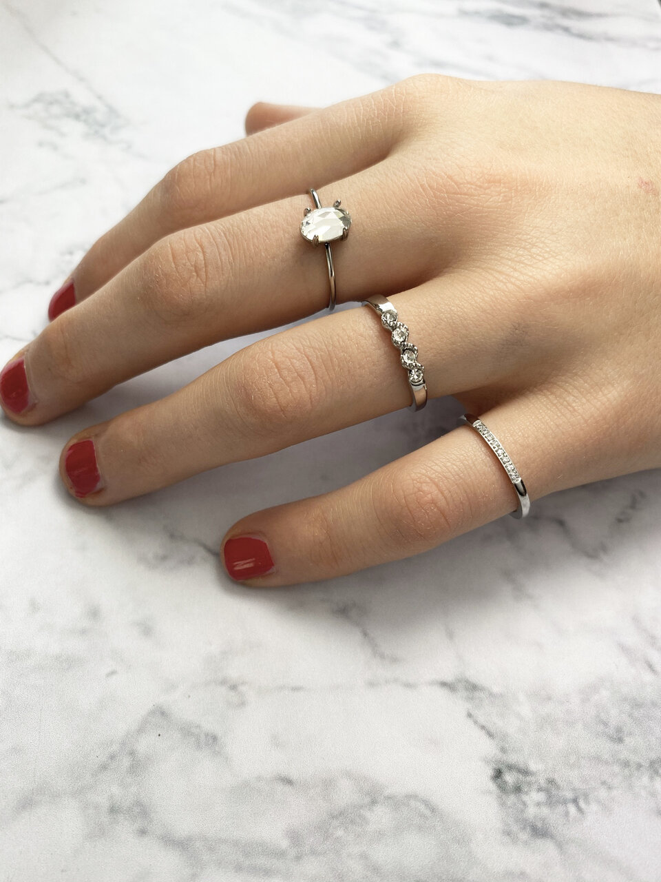 Charmin&rsquo;s stalen stapelring Petite Alliance R745