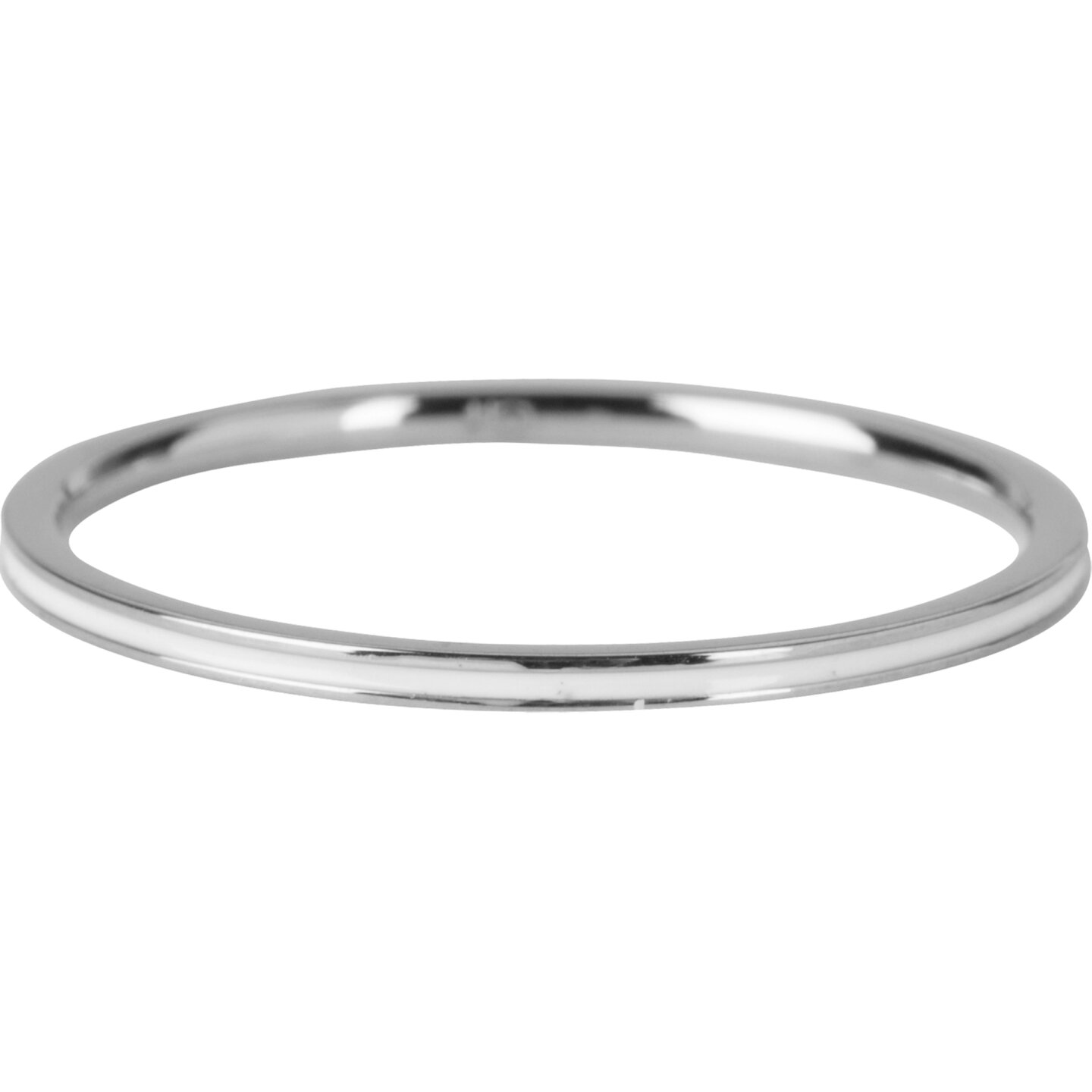R696 Petite Shiny Steel White Enamel