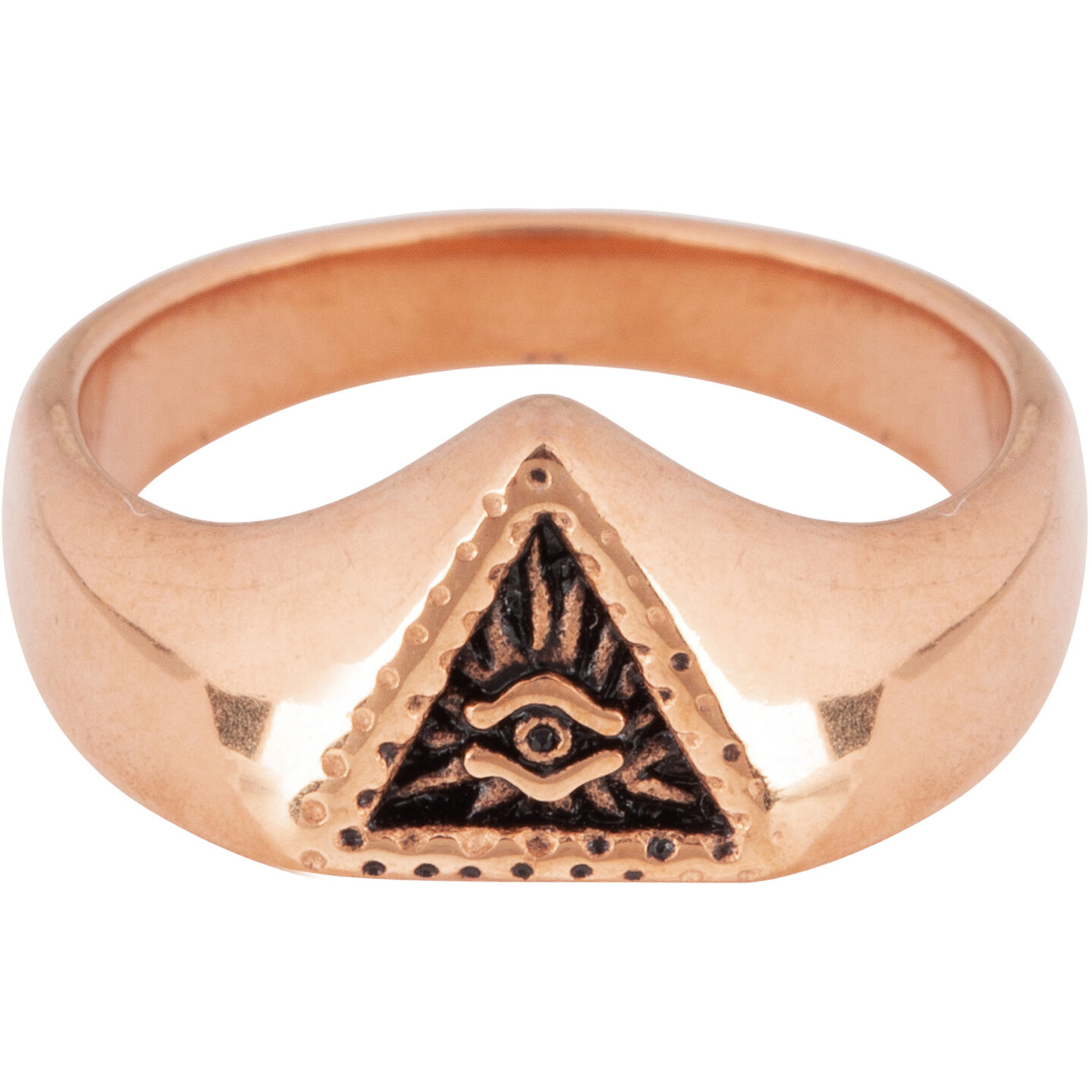 R676 Eye Triangle Shiny Steel