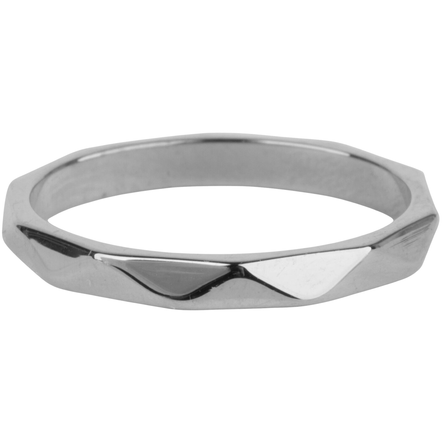 Charmin's Gehoekte Basis Ring 2,5mm Steel R607