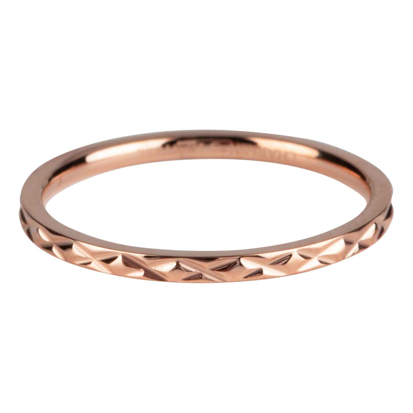Ring R309 Ros&eacute; 'Cross Steel' 