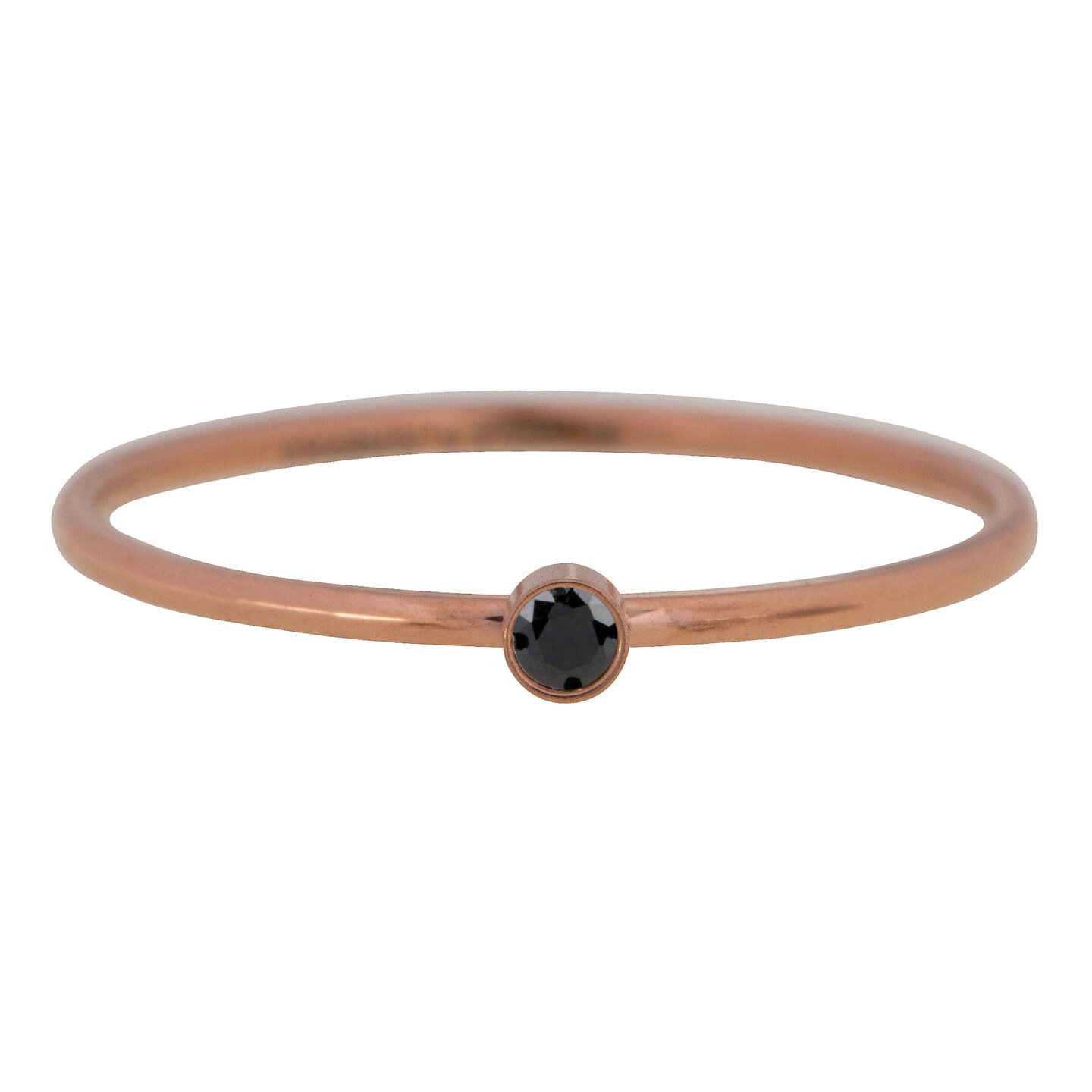 R494 Shine Bright 2.0 Rose Steel with black crystal