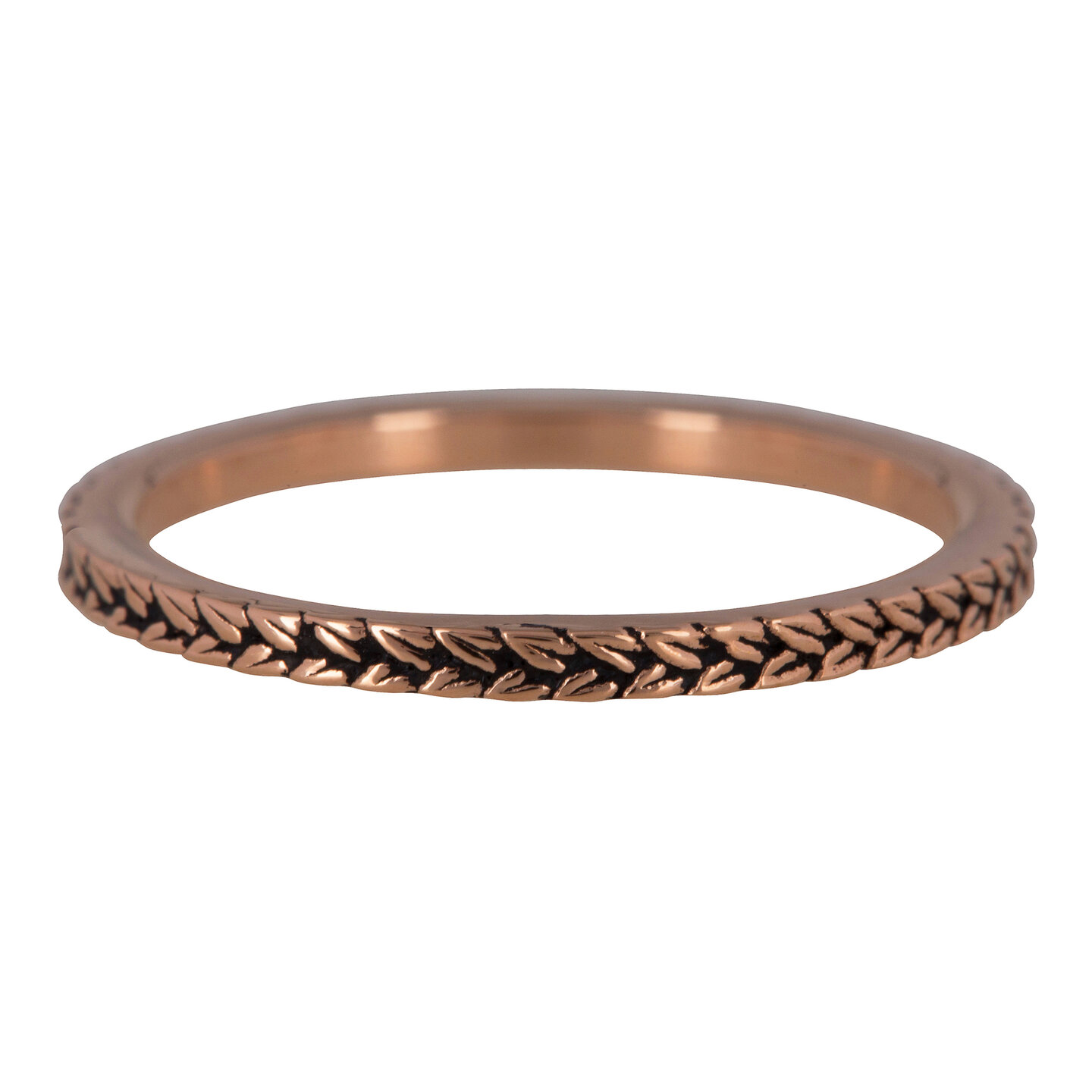RING R449 ROS&Eacute; 'STEEL BRAIDS'