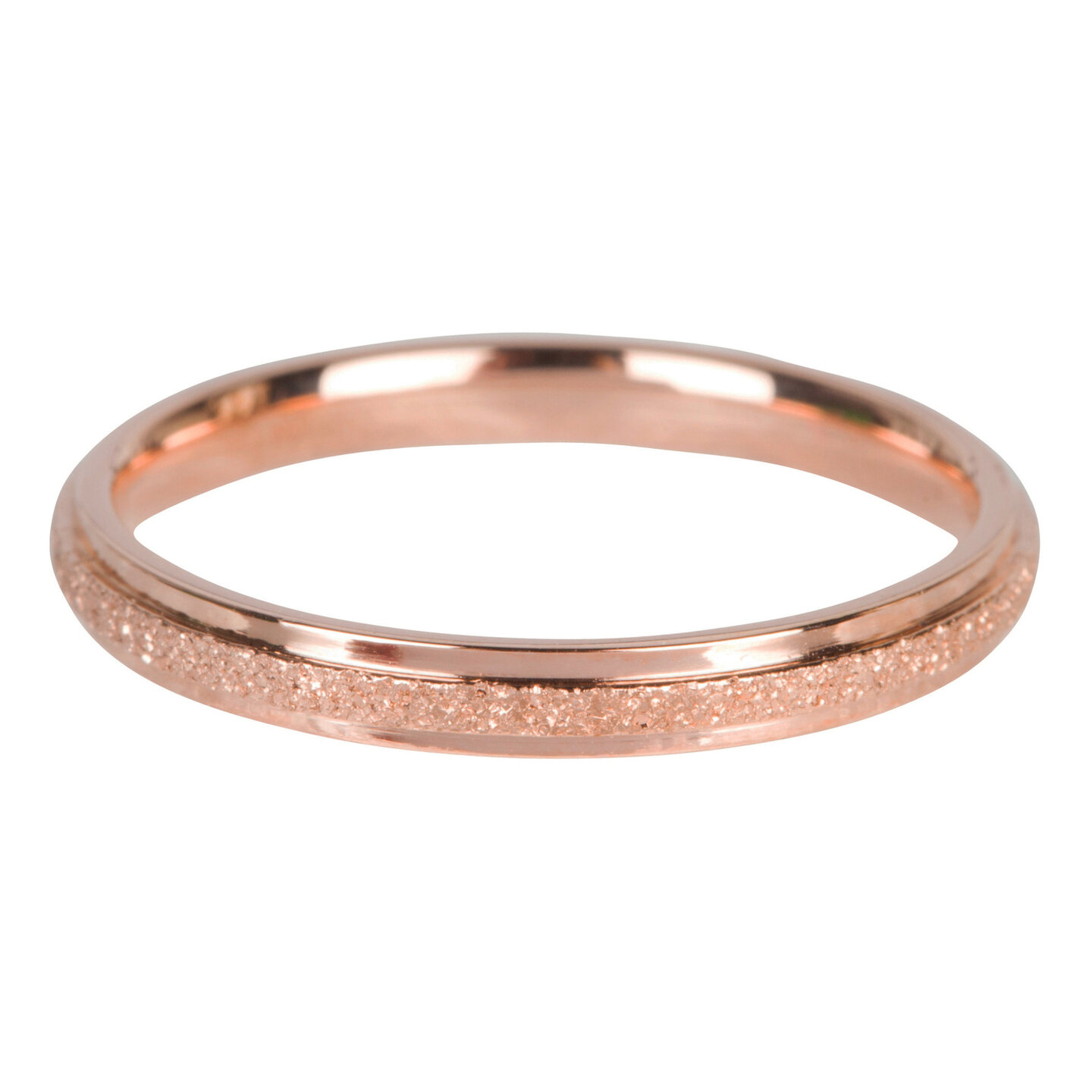 R565 Sanded and Shiny Rose Gold Steel