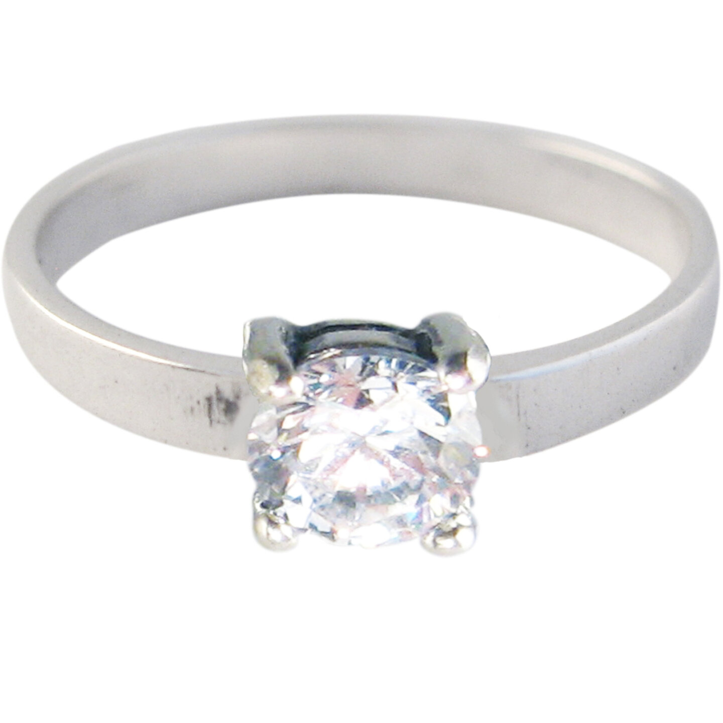 Ring KR29 'Princess Diamond' White