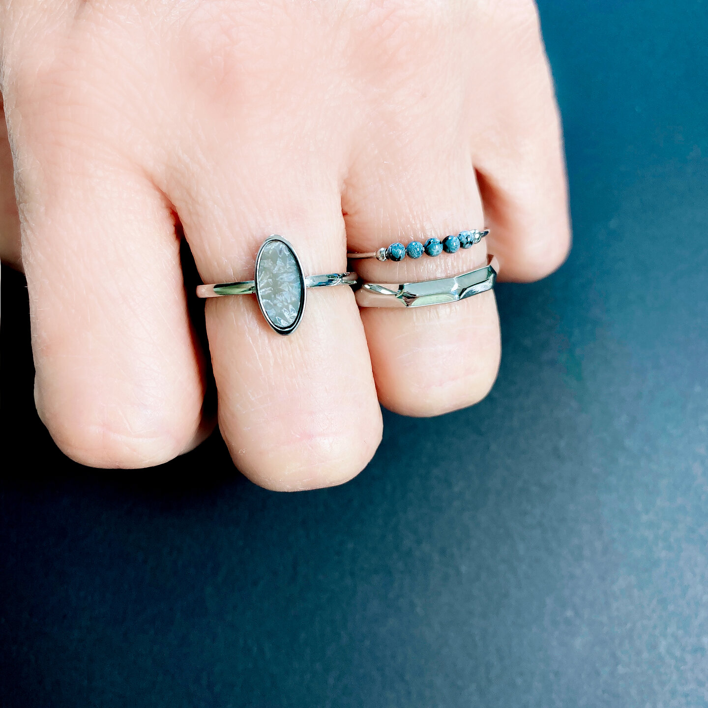 Charmin's Gehoekte Basis Ring 3,5mm Goud R1435