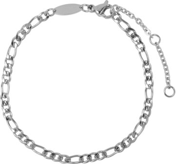 Charmin&amp;#8217;s  CB46 Figaro Bracelet Shiny Steel