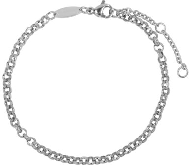 Charmin&amp;#8217;s  CB42 Round Shackle Bracelet Shiny Steel