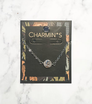 Charmin&amp;#8217;s  CB30 Roman Coin Bracelet Shiny Steel