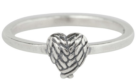 Charmin&amp;#8217;s  stapelring zilver R275 Silver &#039;Wingheart&#039; 