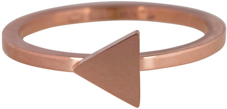 Charmin&amp;#8217;s ros&eacute;goudkleurige stapelring R396 Triangle ros&eacute;-goldplated staal