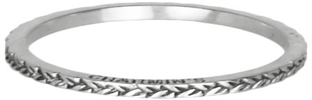 Charmin&amp;#8217;s stapelring zilver R224 Silver &#039;Braided&#039;