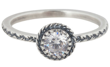 Ring R287 White &#039;Diamond Crown&#039;