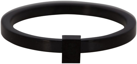 Charmin&amp;#8217;s  Ring R486 Black &#039;Quatre Steel&#039; 