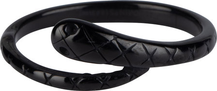 Charmin&rsquo;s vintage ring R1019 Lucky Snake Black