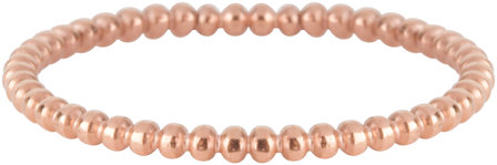 Charmin&amp;#8217;s ros&eacute;goudkleurige stapelring R510 Bubling ros&eacute;-goldplated staal