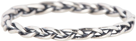 Charmin’s stapelring zilver R487 'SILVER BRAID'