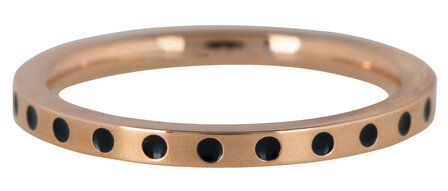 Charmin&rsquo;s ring R870 Round And Round Dots rosegold