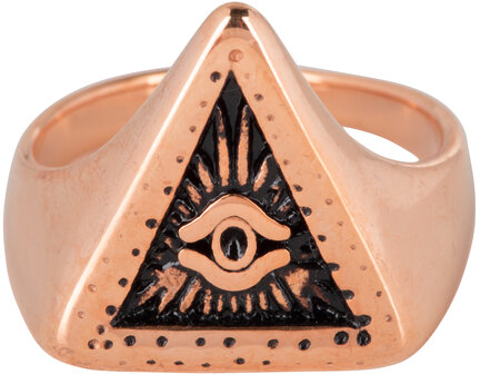 R773 Big Eye Triangle Rose Gold Steel