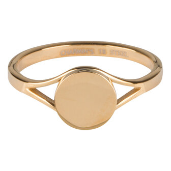 Charmin&rsquo;s goudkleurige stapelring R686 Musthave 2.0 goldplated staal