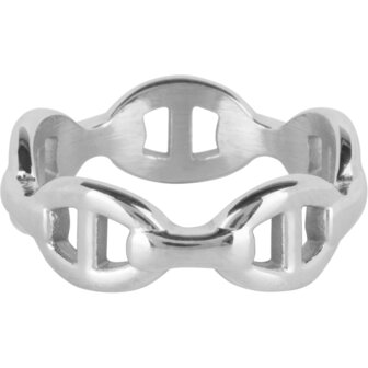 Charmin&rsquo;s Ring Marine of Gucci Schakel Staal R1394