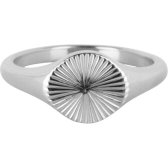 Charmin&rsquo;s Zegelring Gravure Sterpatroon Rond Staal R1342
