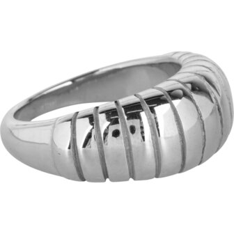 R997 Big Stripy Steel Ring