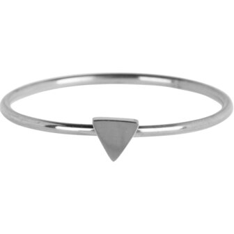 R722 Minimalist Triangle Shiny Steel
