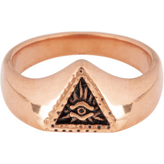 R678 Eye Triangle Rose Gold Steel