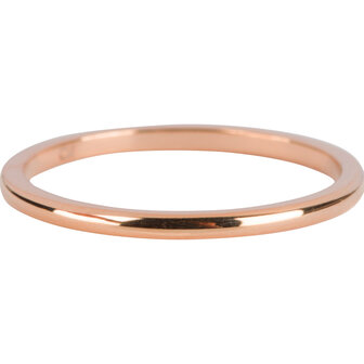 R636 Round Finished Basic Rose Gold Steel