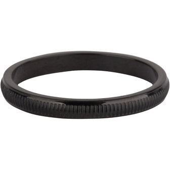 R606 Stripes Black Steel