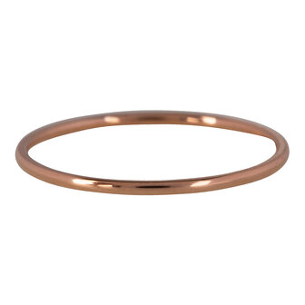 Charmin&#039;s Ring Rosegoudkleurig Rond Smal 1MM R371