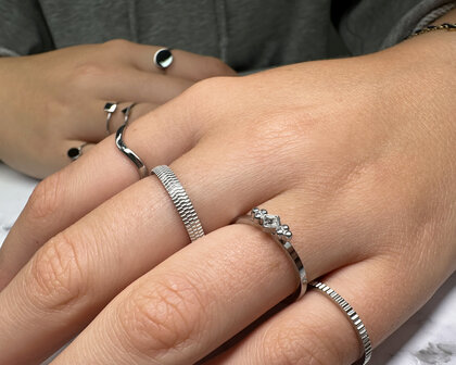 RING R398 STEEL &#039;SHINY BRICKS&#039;