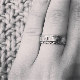 Ring R307 Steel &#039;Cross&#039; 