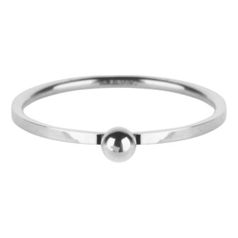 R528 Dot Ring Shiny Steel