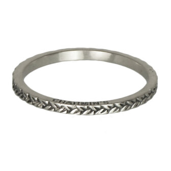 Ring R224 Silver &#039;Braided&#039;