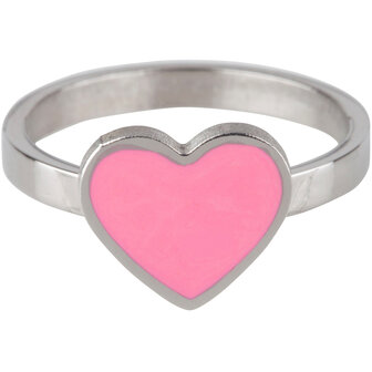 KR72 Heart Pink Shiny Steel