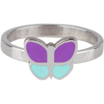 KR79 Butterfly Purple Blue Shiny Steel