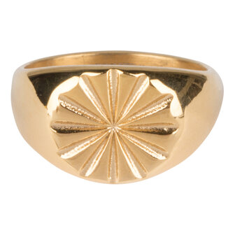 Charmin's Goudkleurige Zegelring Gravures Ster R645