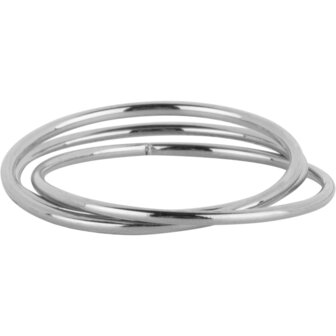 Charmin's Trinity Schmaler Drehender Angst-Fidget-Ring Stahl Schmal R1629