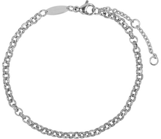Charmin&#8217;s  CB42 Round Shackle Bracelet Shiny Steel