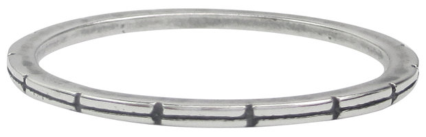 Charmin&#8217;s stapelring zilver R003 Silver 'Connection'